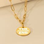 Paperclip Coin Necklace